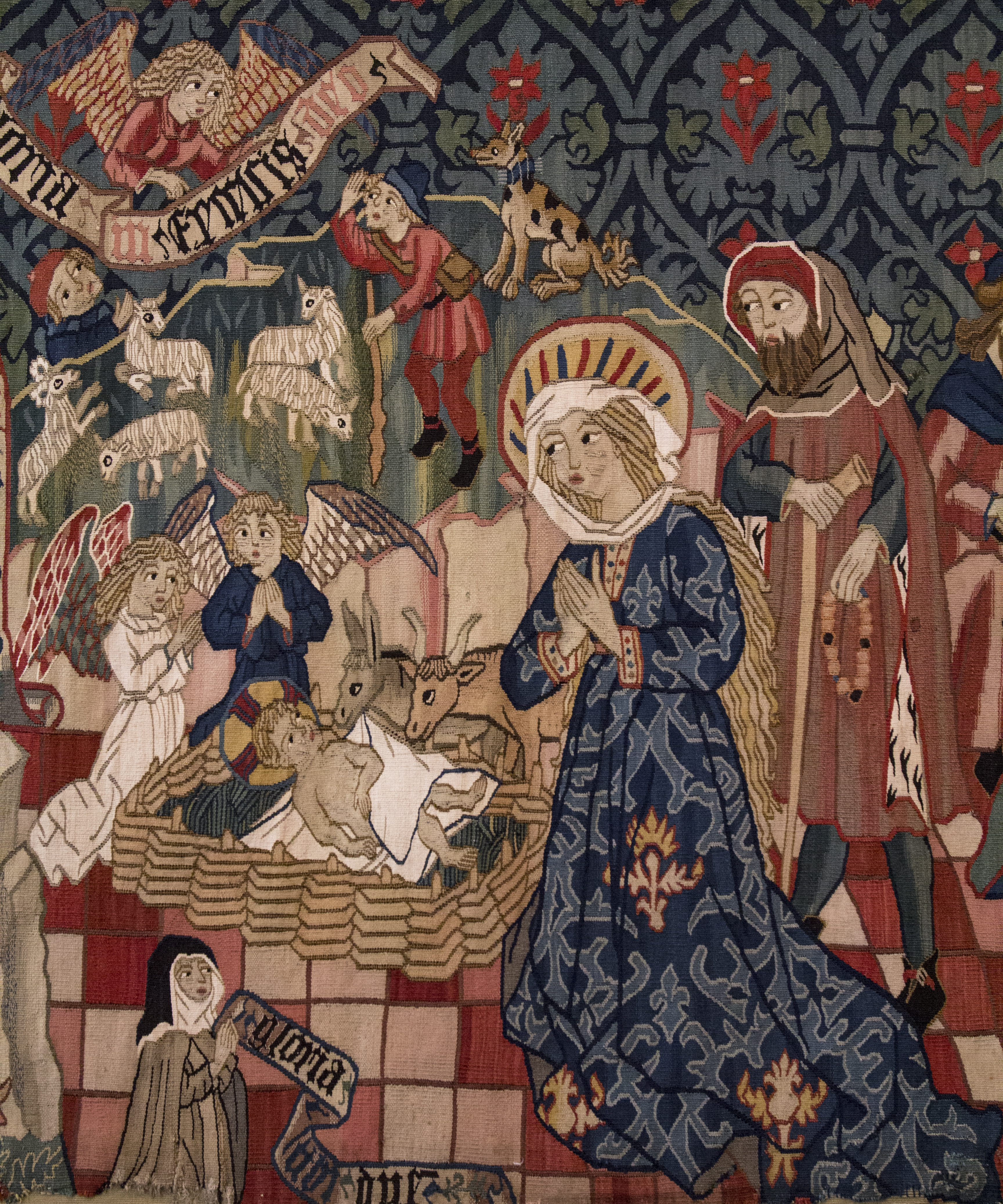 La Nativité – Tapisserie médiévale, Collection Burrell, Glasgow.