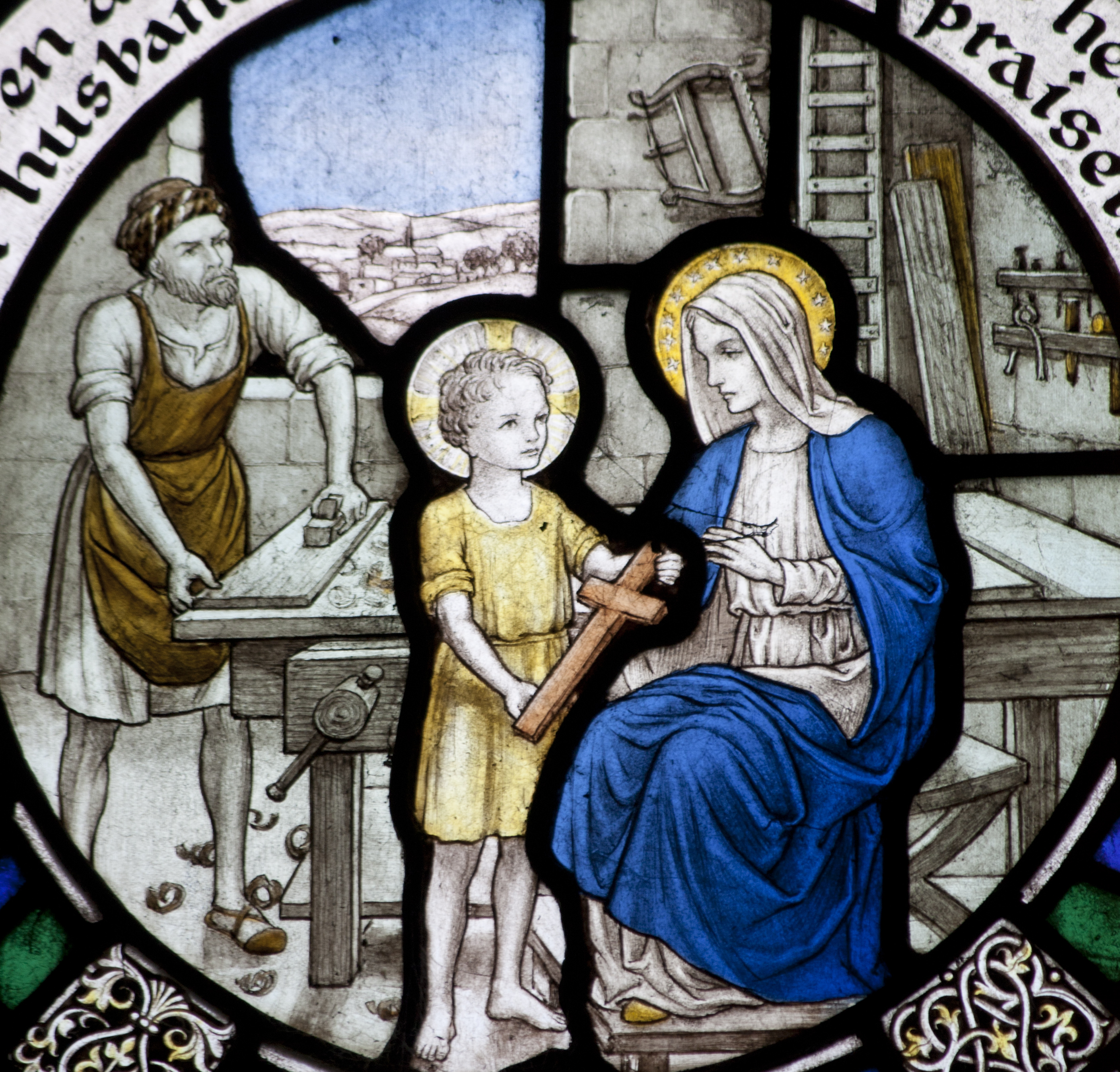 Sainte famille – St Aidan’s church in Bamburgh.