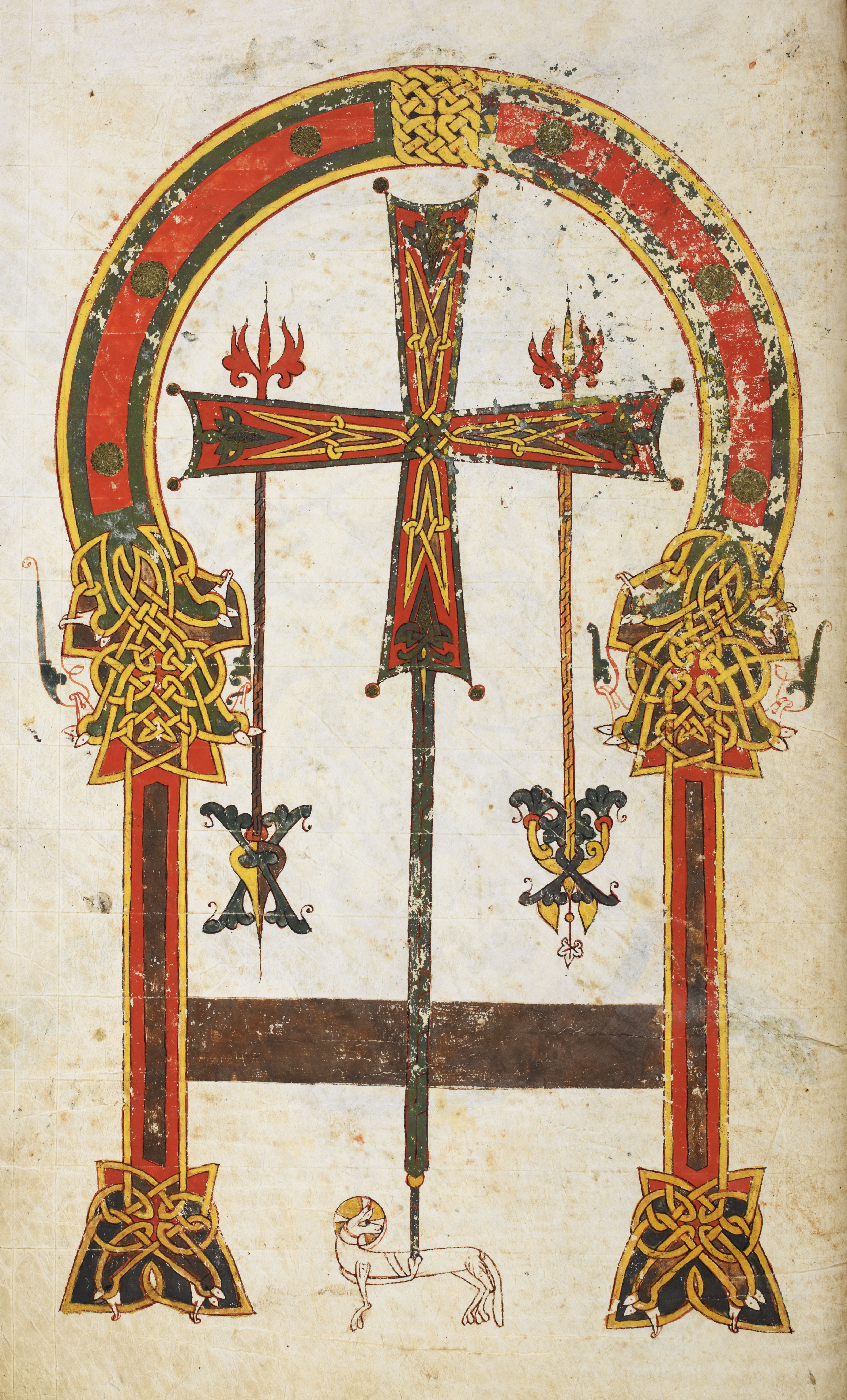 Beatus de Silos, folio 2v – Première Croix d’Oviedo.