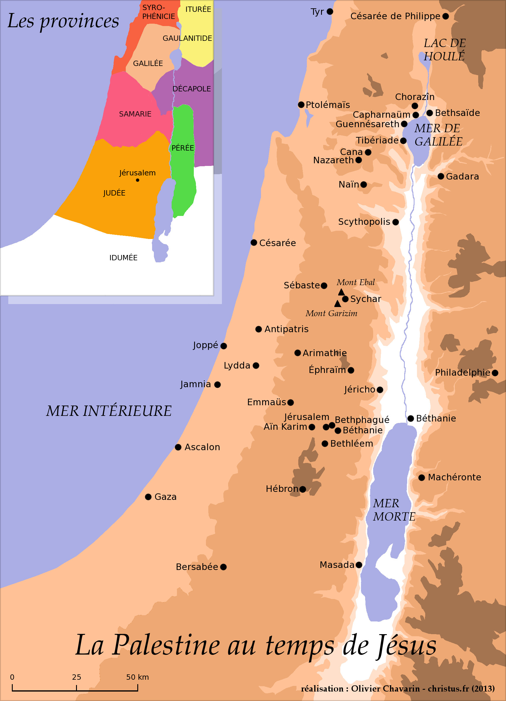 La Palestine au temps de Jésus.