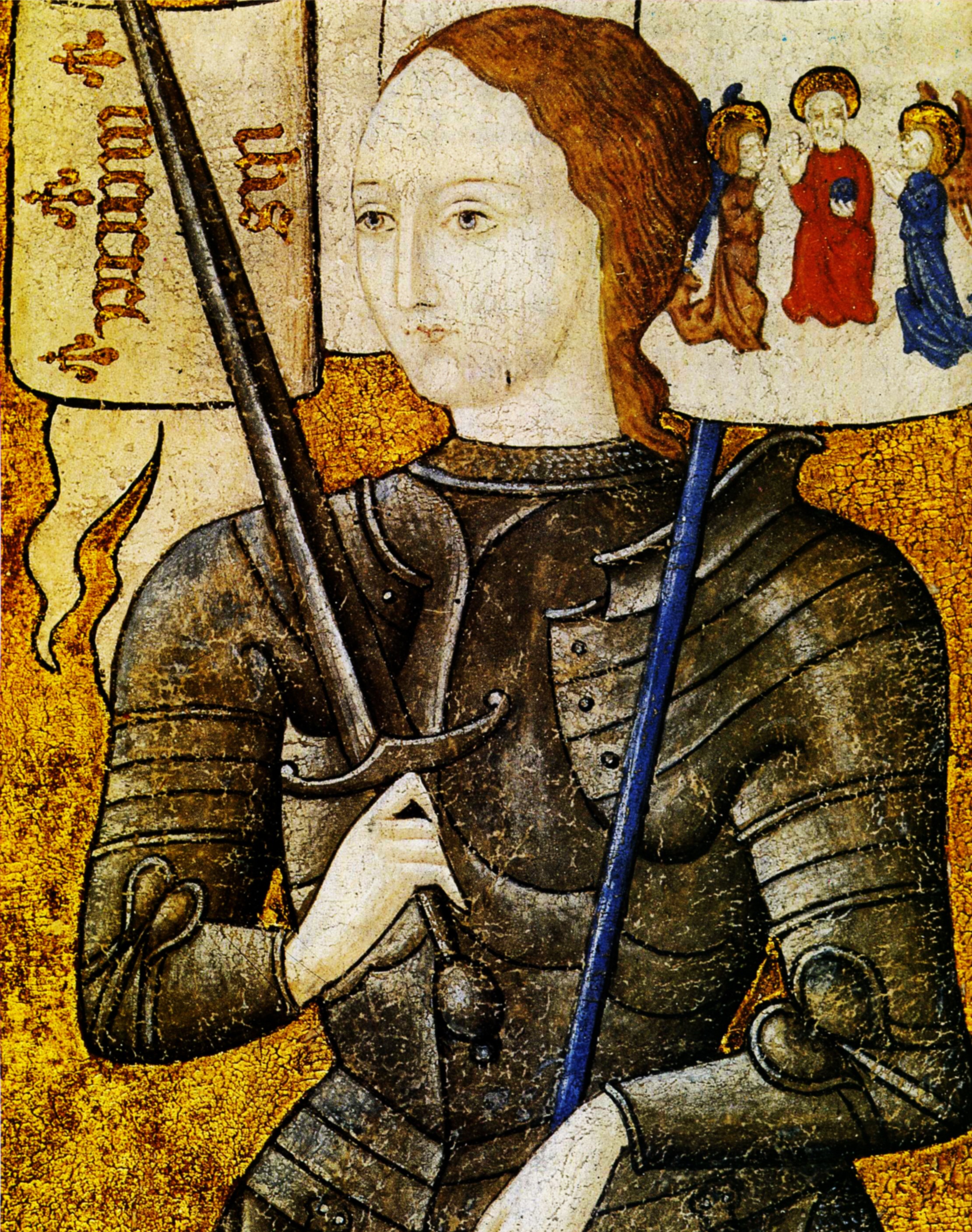 Jeanne d’Arc en armure – Miniature, entre 1450 et 1500.