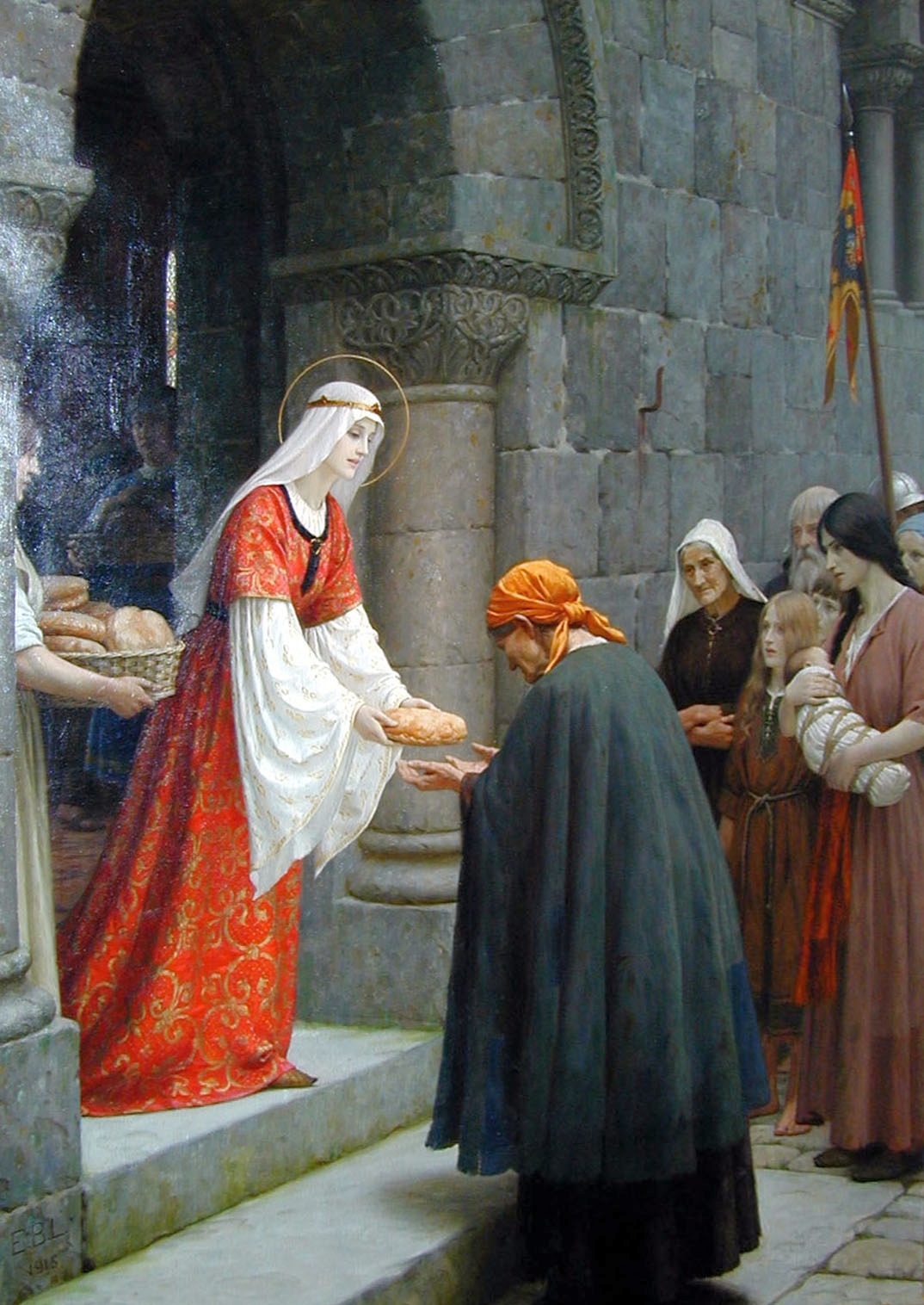 La charité de sainte Élisabeth de Hongrie – par Frederic Leighton.