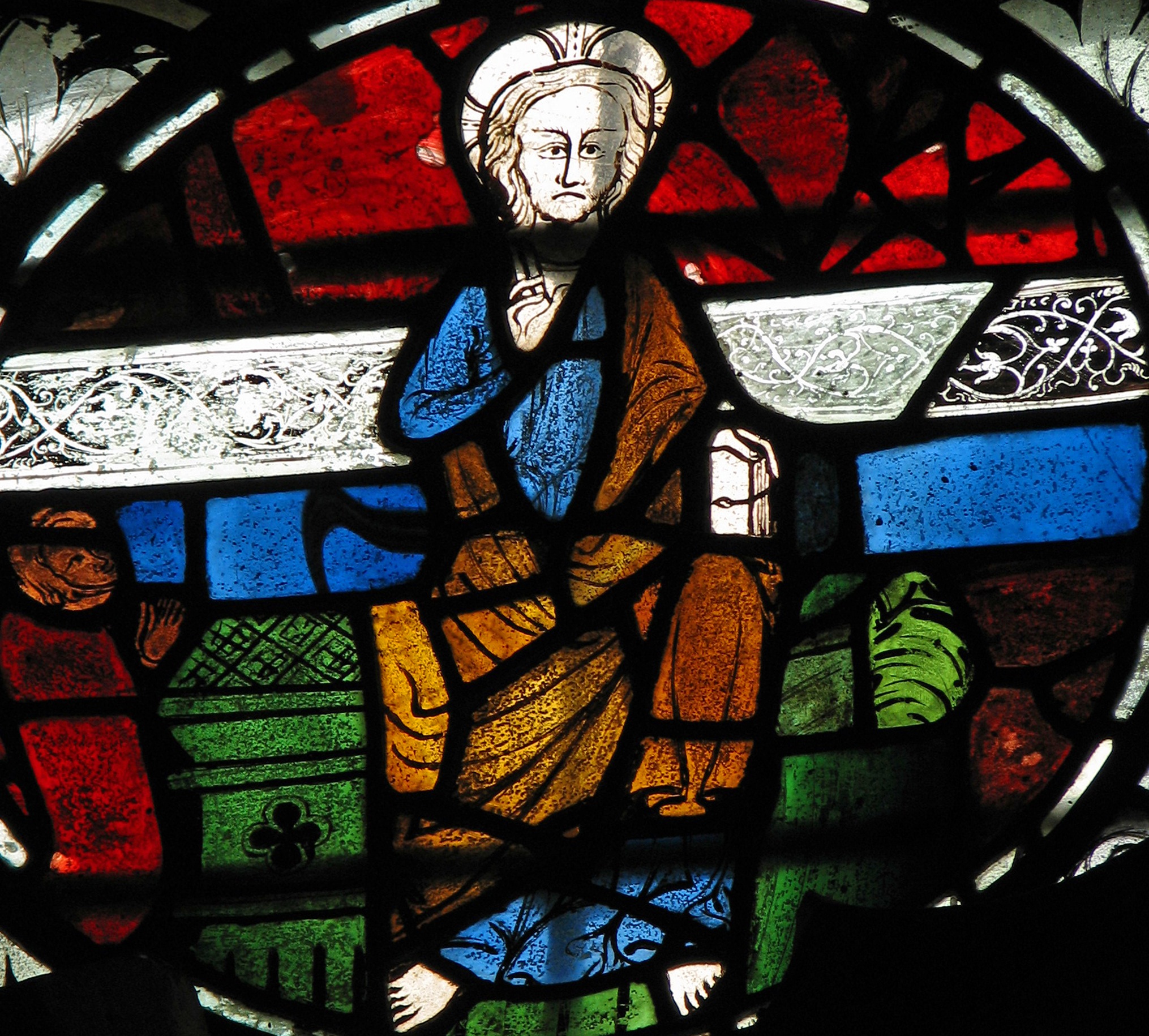 Christ en trône – Église Waterperry, région d’Oxford.