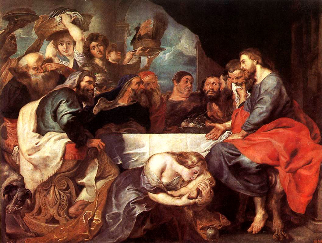 Christ dans la maison de Simon le Pharisien – par Rubens.