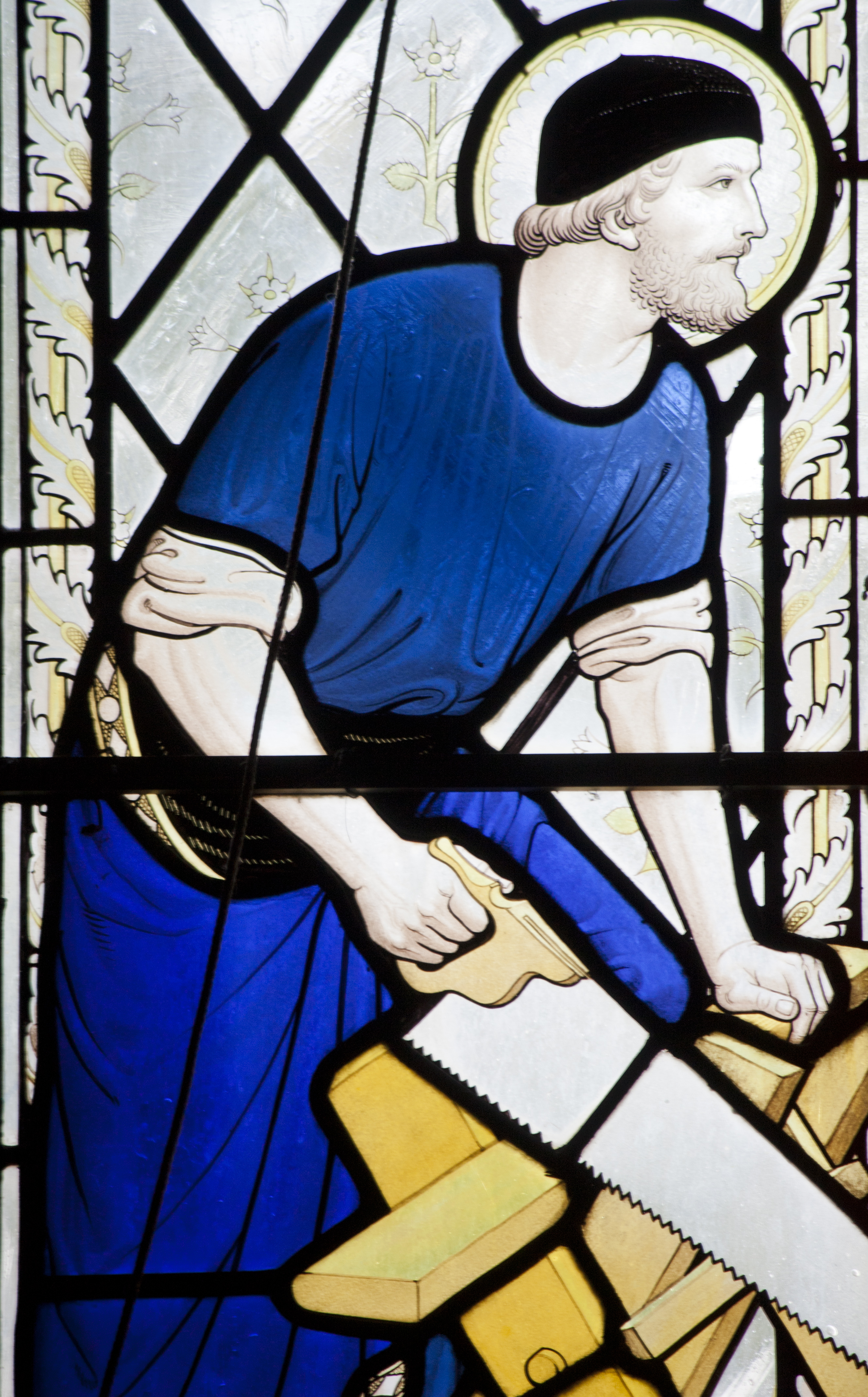 Saint Joseph au travail – Abbaye de Ampleforth.