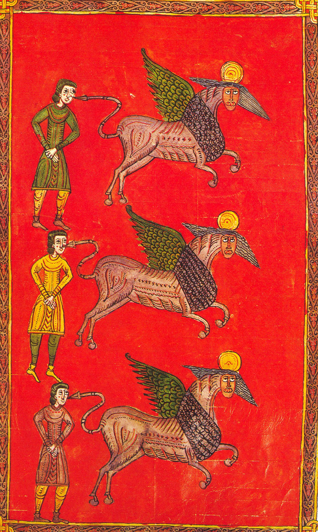 Beatus d’Osma – Les cheveaux infernaux, folio 108
