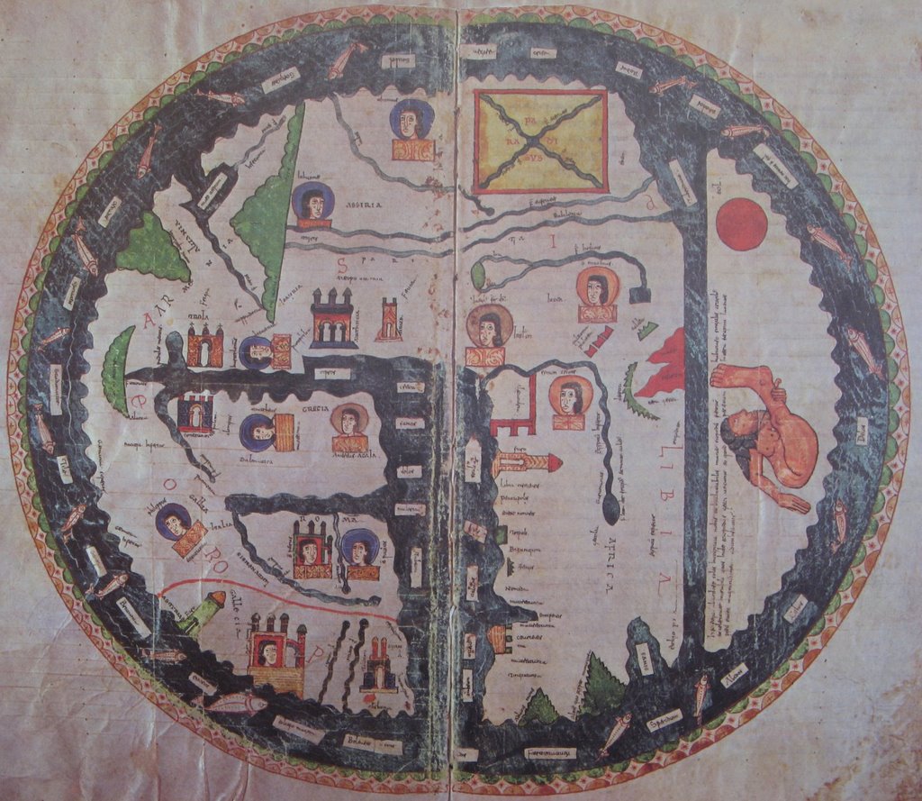 Beatus d’Osma – Mapa Mundi, folios 34 recto, 35 verso
