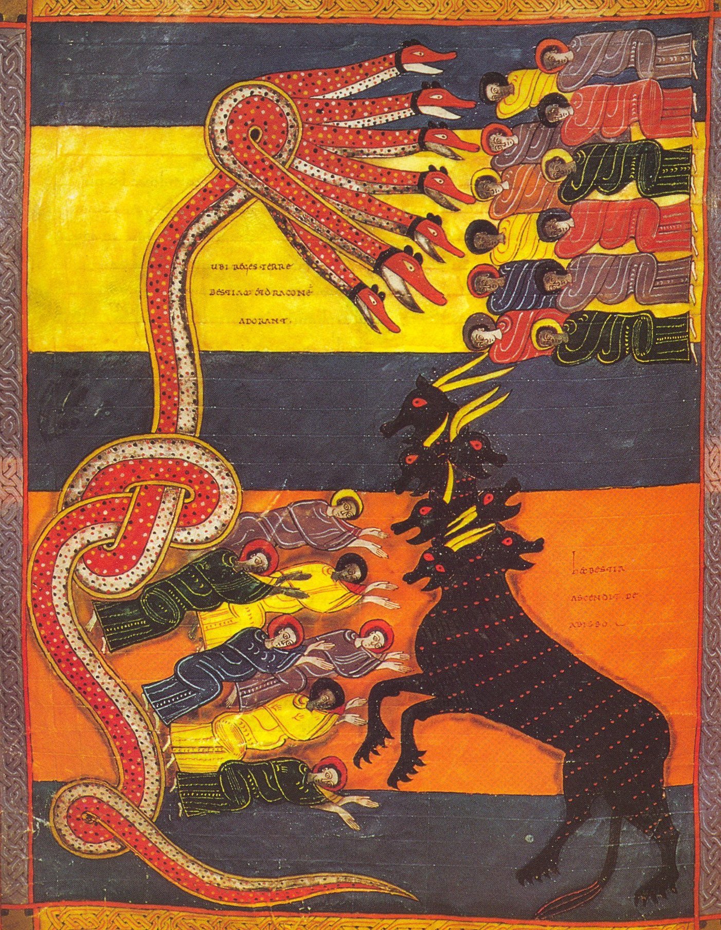 Beatus de Facundus – Le Dragon donne sa puissance à la Bête (Ap 13)
