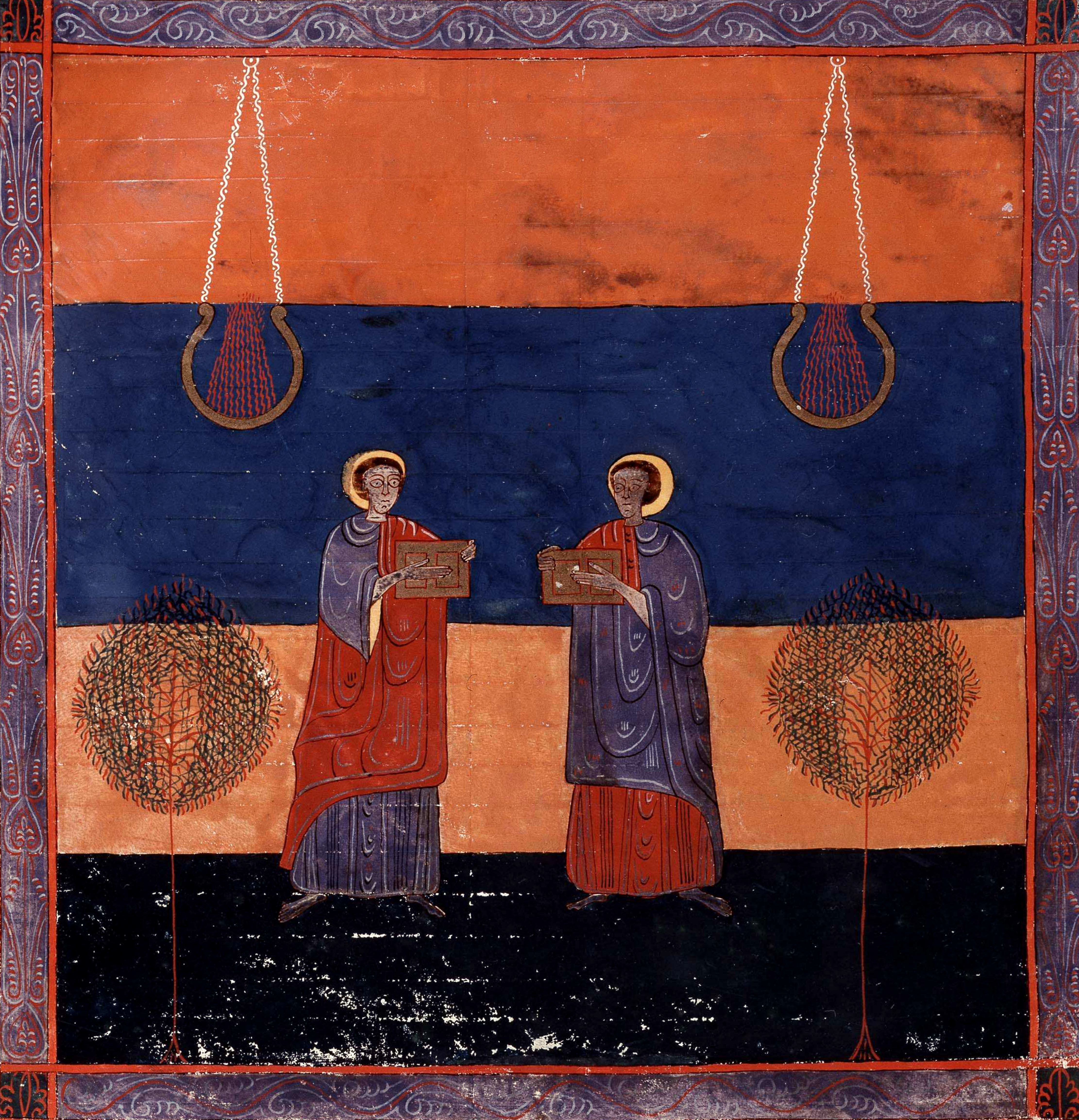 Beatus de Facundus, p. 359 – Les deux témoins (Ap 11, 3-6).