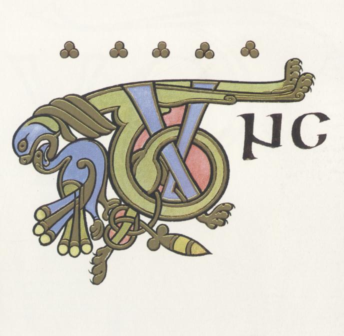 Livre de Kells – Monogramme TU, Reproduction