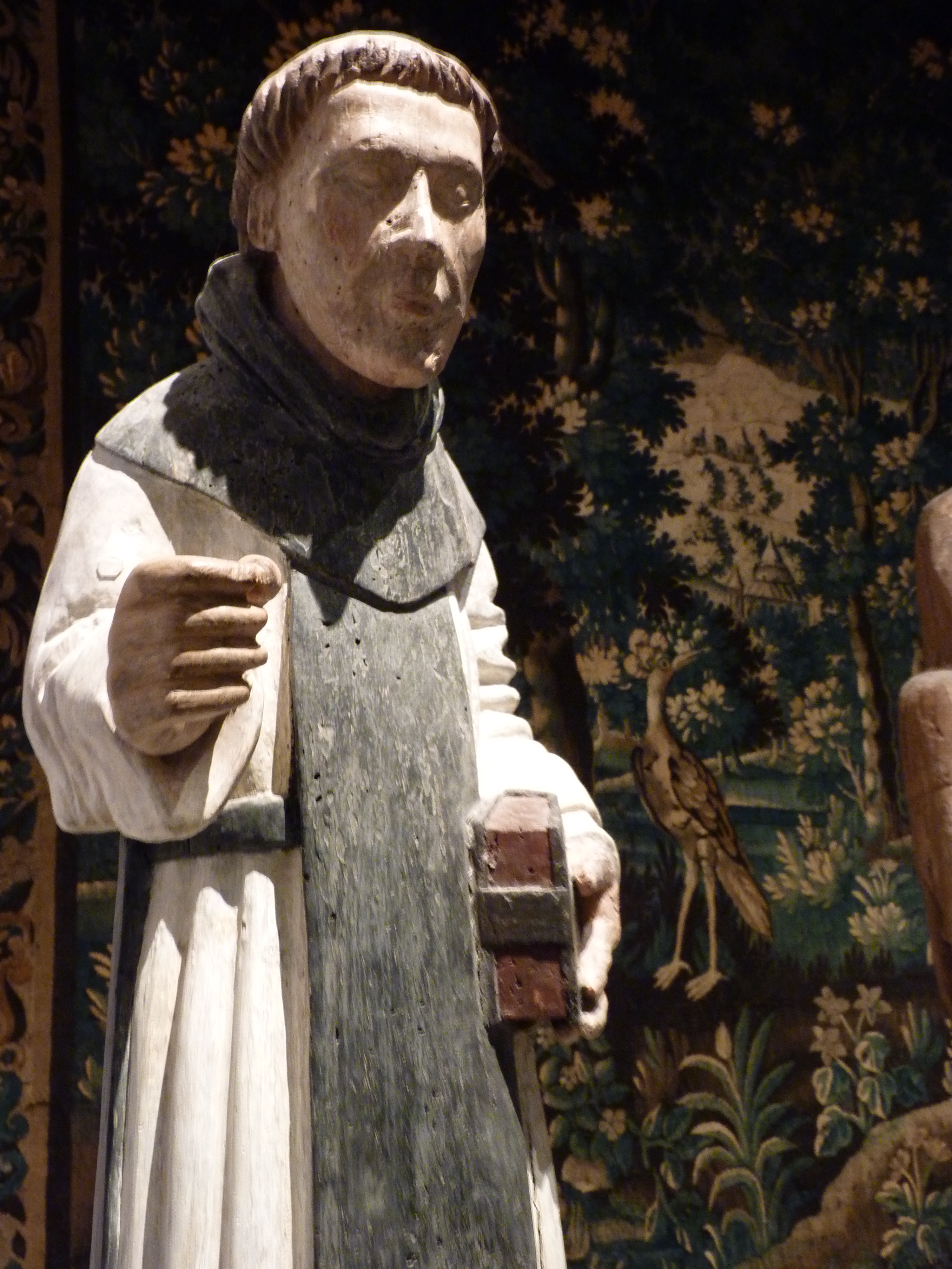 Statue de Saint Vincent Ferrier, Musée d’histoire et d’archéologie, Château-Gaillard, Vannes.