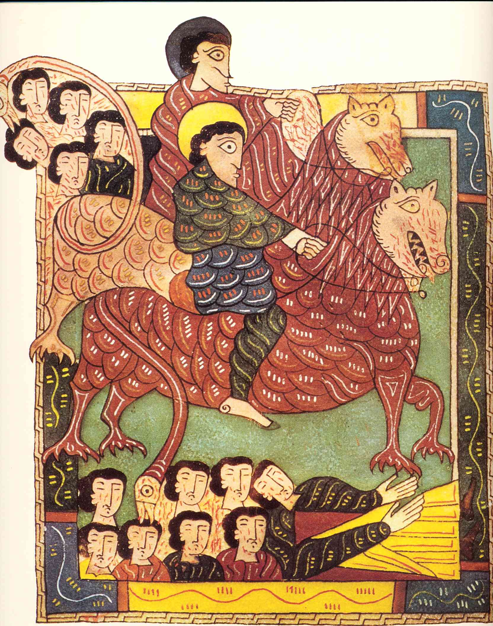 Beatus de l’Escorial – Les cavaliers de l’Apocalypse, folio 97v.