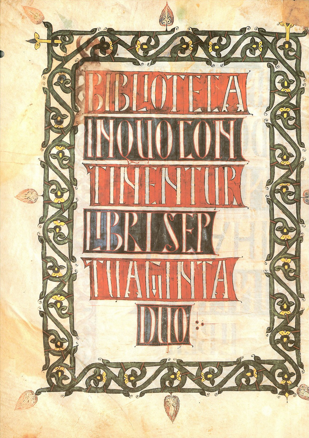 Codex Biblicus Legionensis – Les soixante-douze livres sont réunis dans ce codex.
