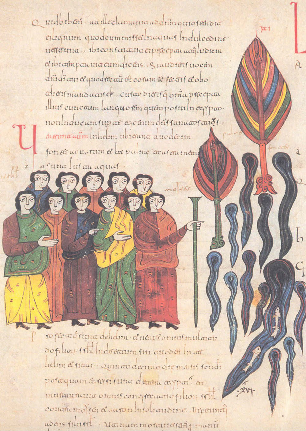 Codex Biblicus Legionensis – Traversée de la mer Rouge.