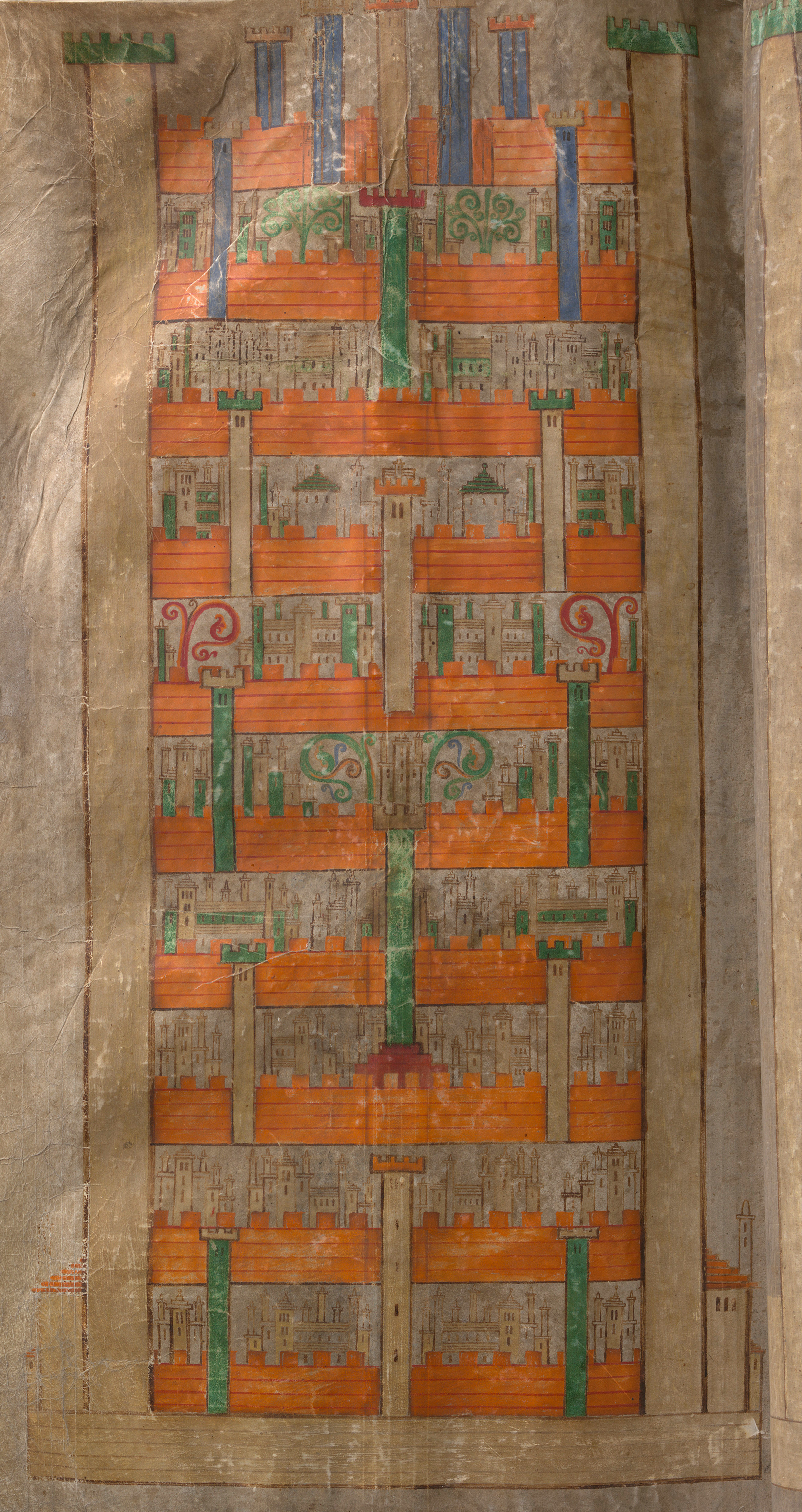 Codex Gigas, folio 289v – La Nouvelle Jérusalem, cité du Paradis.
