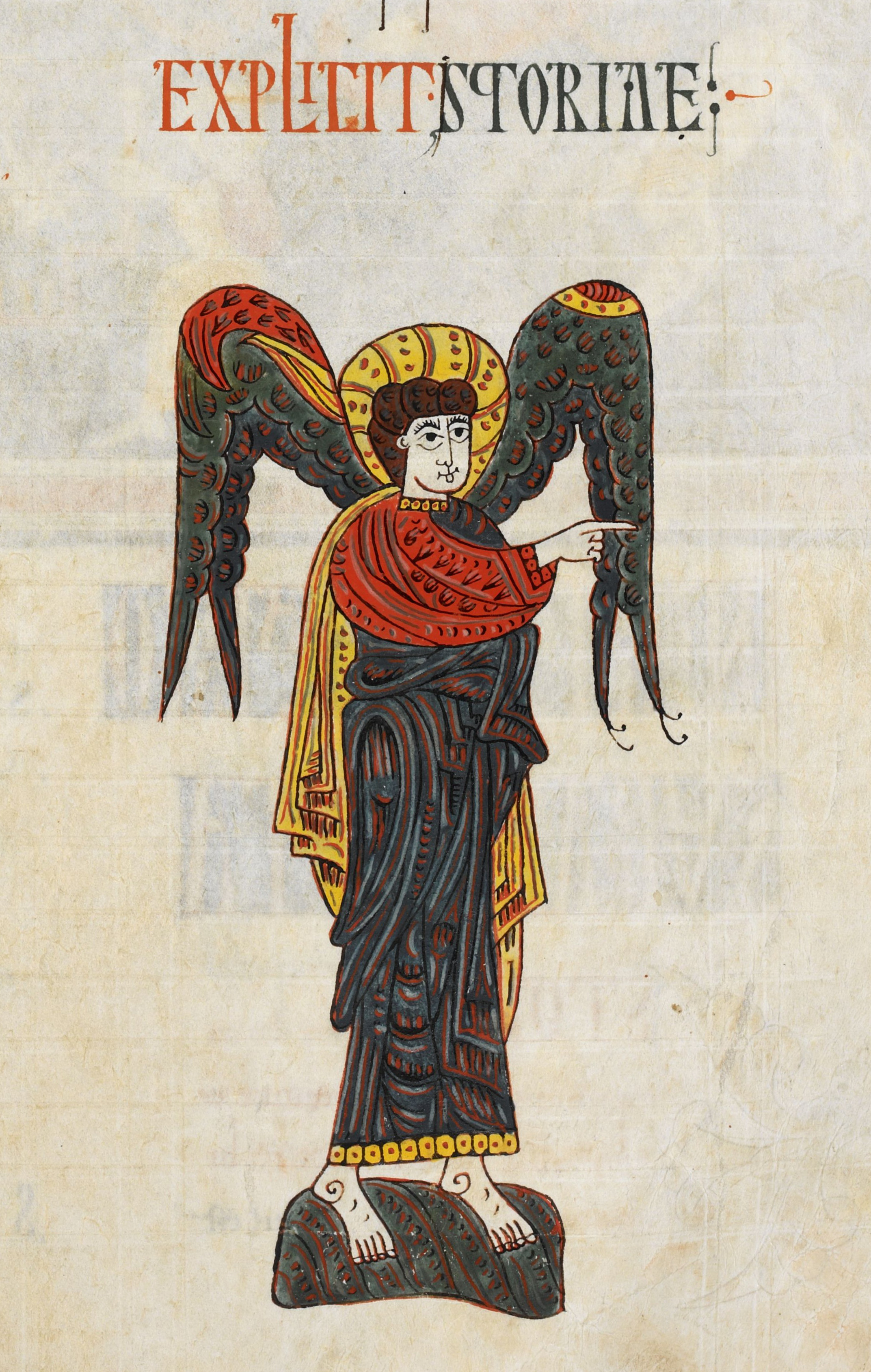 Beatus de Silos, folio 131r – Un ange.