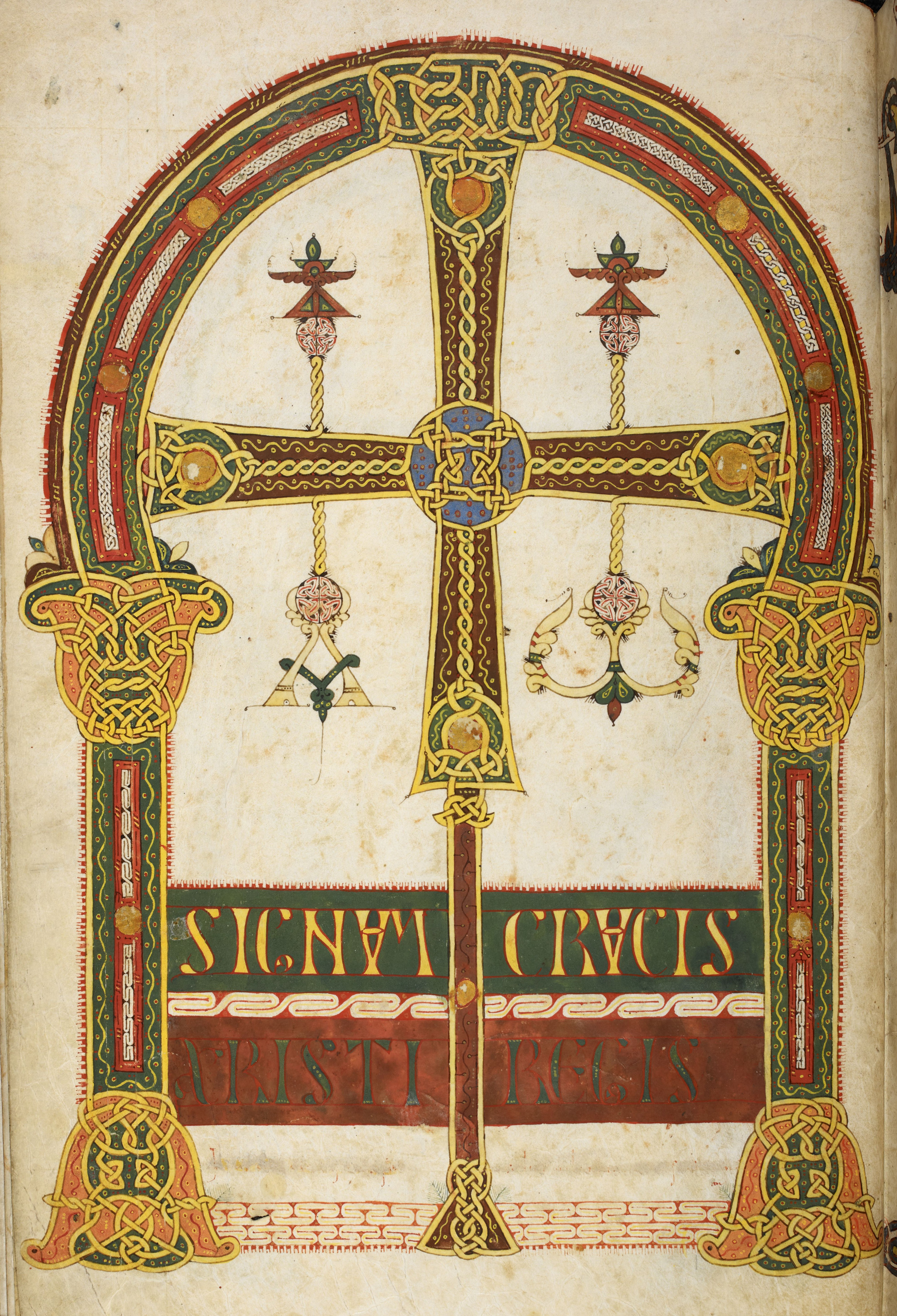Beatus de Silos, folio 3v – Deuxième Croix d’Oviedo.