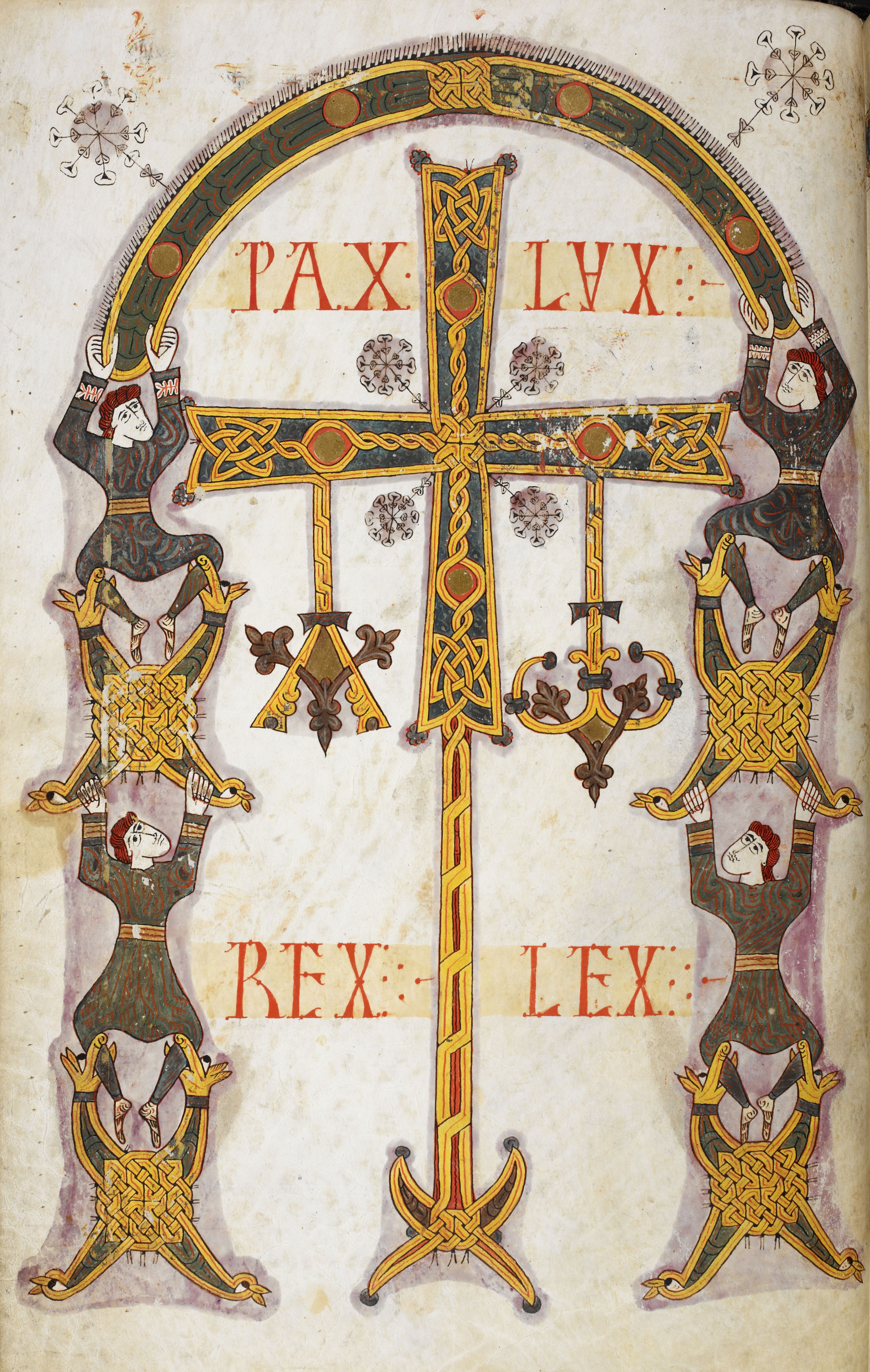Beatus de Silos, folio 5v – Troisième Croix d’Oviedo.